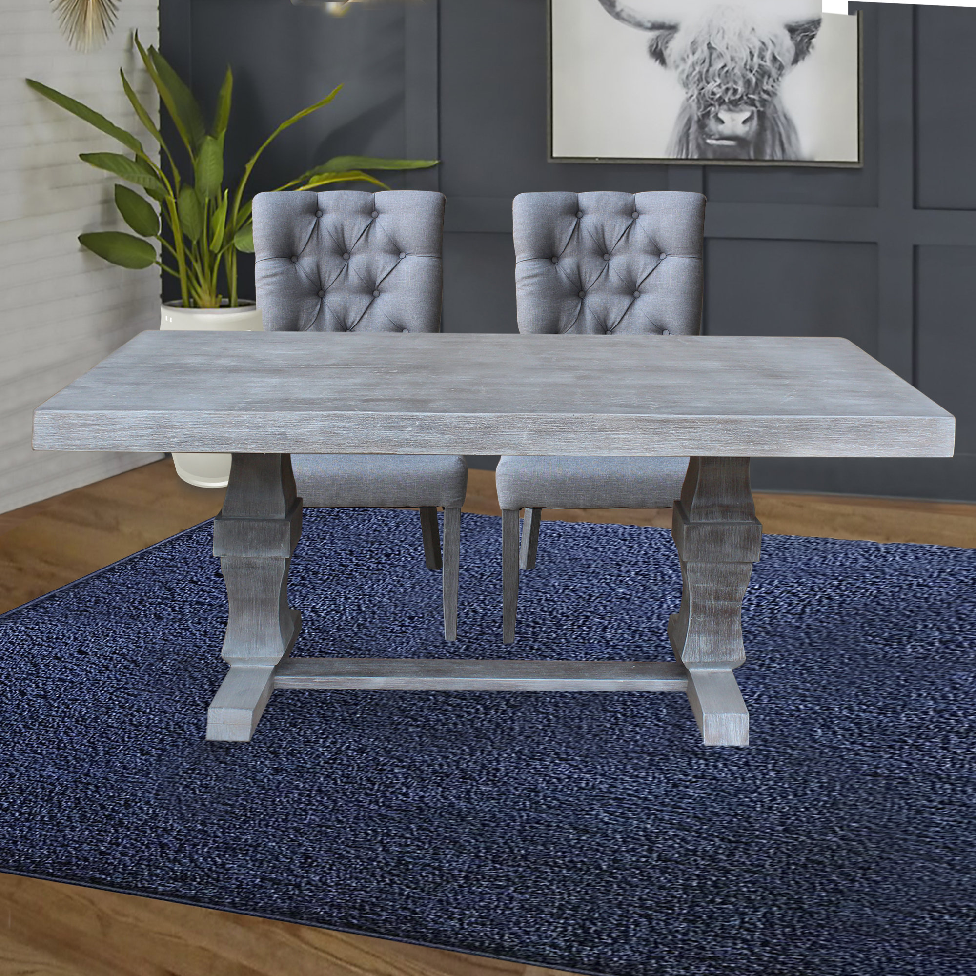 Fiona Rectangular Wood Dining Table