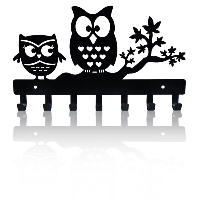 Sterre Owl Desgin Wall Organiser 7 Hooks
