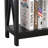 Entryway Table, Expresso Coloured Console, X Frame Design, Open Shelf Storage-1340952467