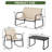 Charisa 4 - Person Outdoor Seating Group-1105398257