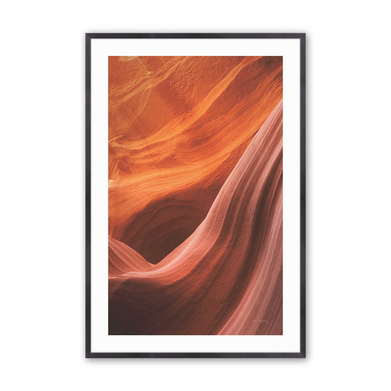 Sculpted by Time v2 Print, H 14 po x l 11 po x P 1,25 po, Cadre photo en zinc patiné