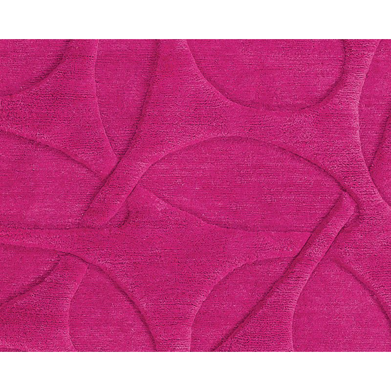 Molecular Wool Area Rug in Pink, Rectangle 9' x 12'