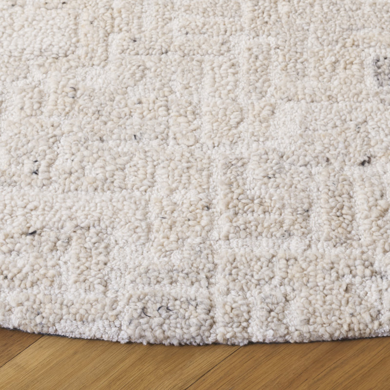 Harvest 106 Hand Tufted Wool; Cotton Abstract Rug, Round 6'