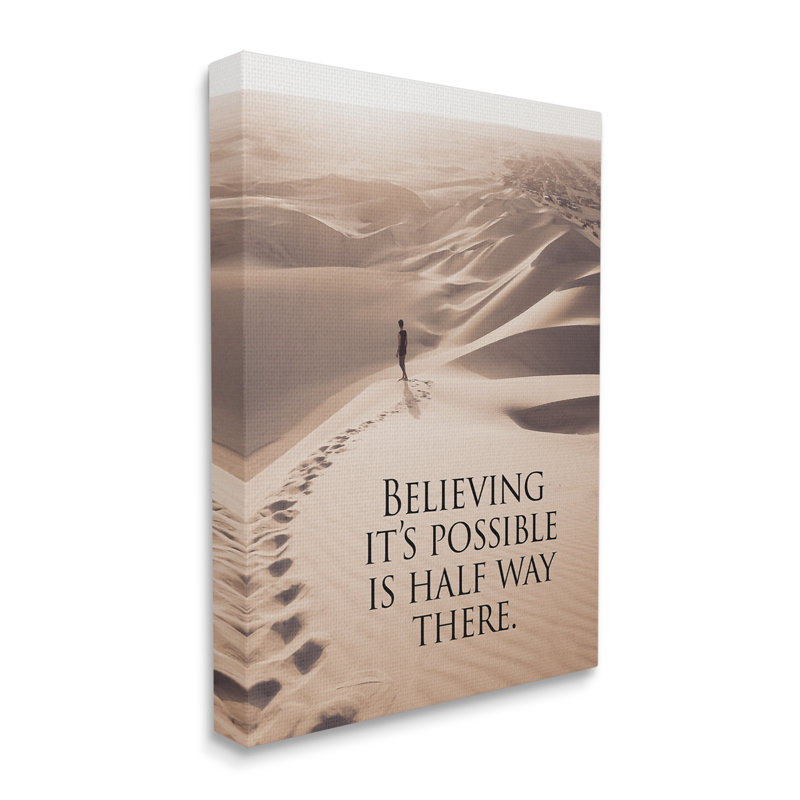 Bb-645, «Motivation Believe It's possible» par Steve Hunziker, reproduction d'art sur toile, Estampe numérique Farmhouse