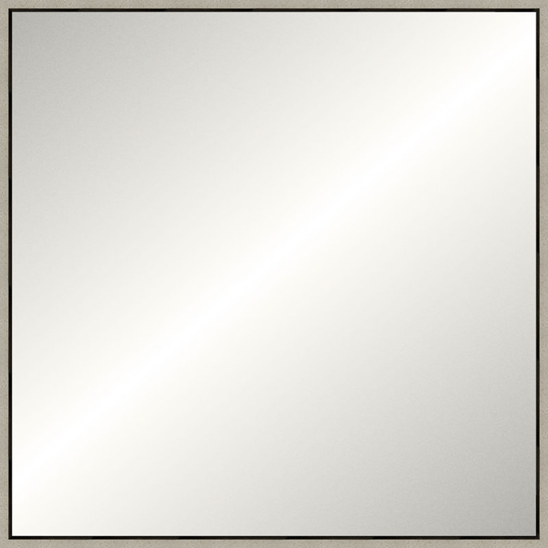 Solid Wood Mirror, Square, Espresso, 49.25" x 49.25"