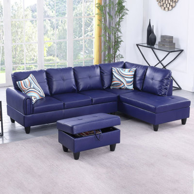 Jayzen 3 - Piece Vegan Sectional