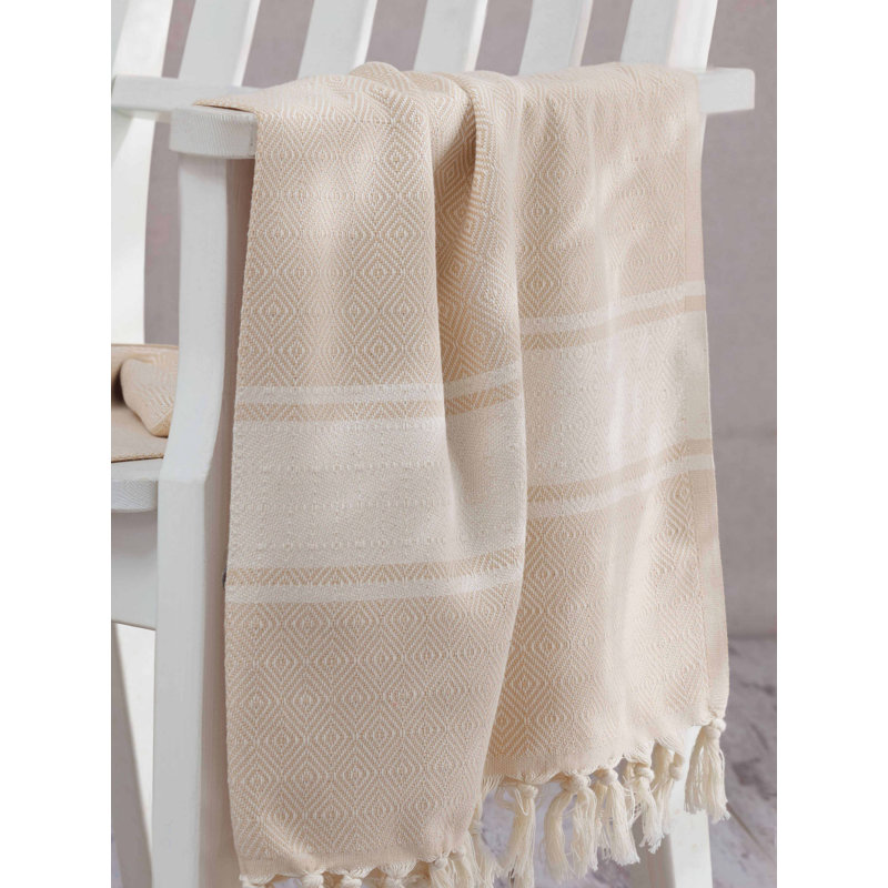 Serviette de plage 100% coton Harietta