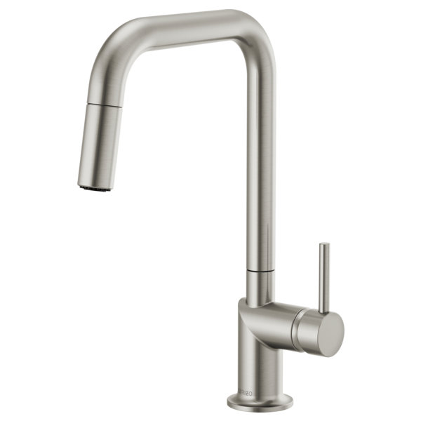 Odin® Pull-Down Faucet with Square Spout, Stainless, Lever