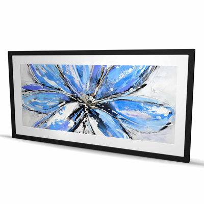 Fleur bleue - reproduction encadrée pour la chambre à coucher