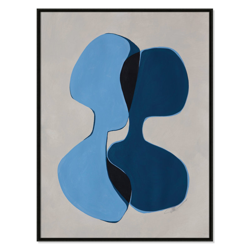 In Unity I by Filippo Ioco For Casa Fine Arts, 41.5" H x 31.5" W x 2" D, Espresso Framed