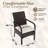 Lithe Patio Furniture Set Wicker Dining Chairs