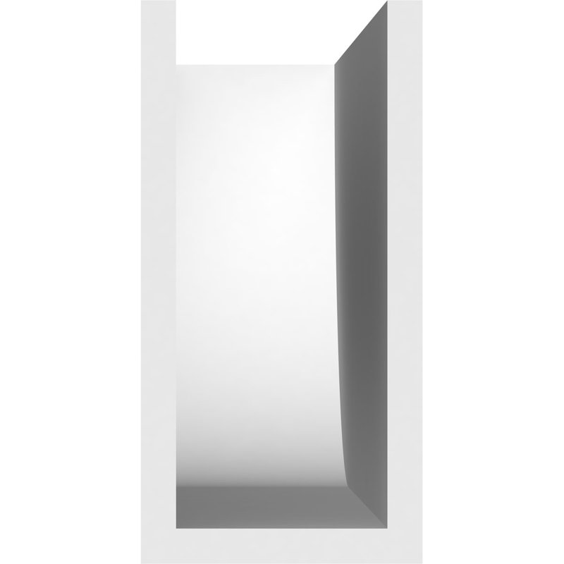 Queue de chevron standard en PVC de qualité architecturale Durham, H 8 po x L 4 po x P 24 po