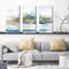 «Blue Solace», reproduction sur toile 3 pièces-805150320