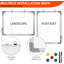 600 x 900 mm Magnetic Wall Mounted Whiteboard With Pen Tray