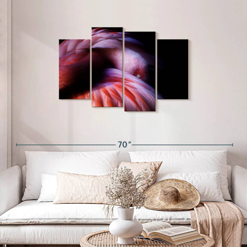 Brampt Gradient Flamingo, 27" H x 43" W