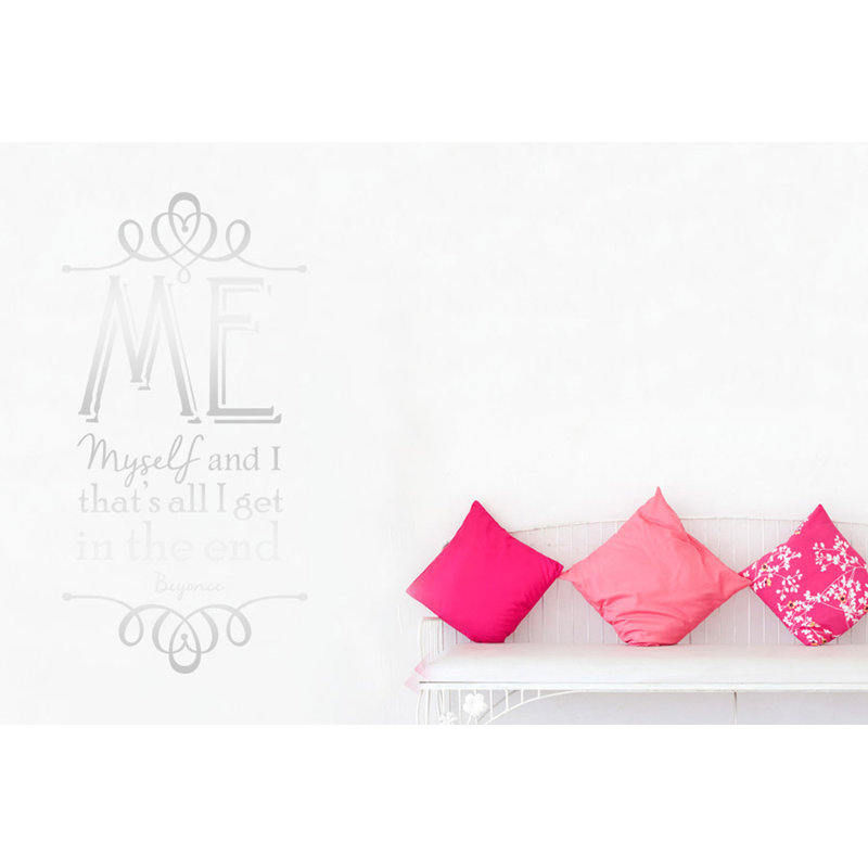 Wall Decal, Shiny Silver, Large