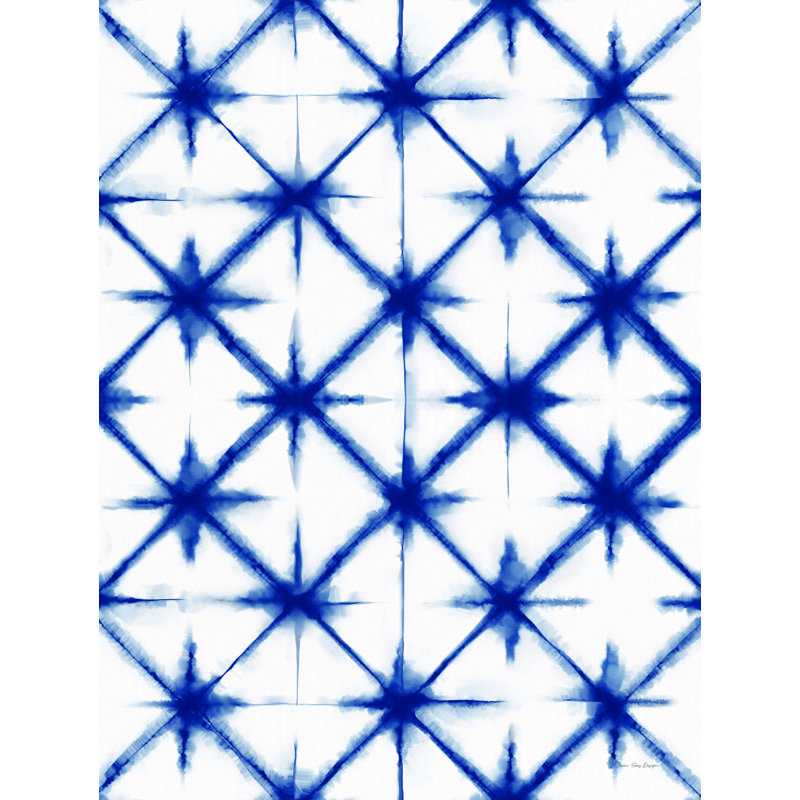 Shibori II - reproduction sur toile tendue, H 16 po x l 12 po