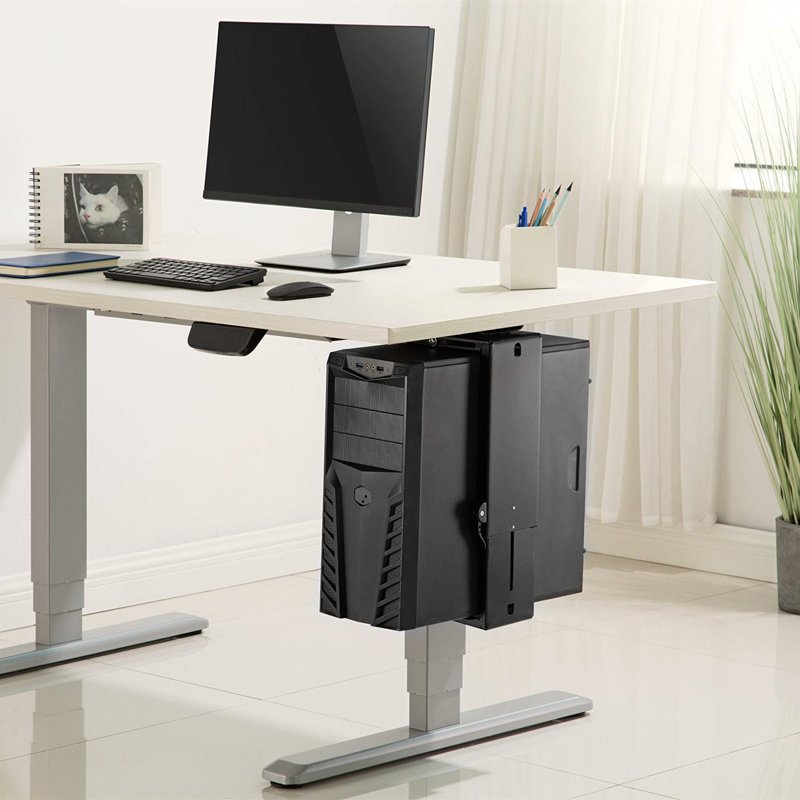 58.3cm H x 17.5cm W CPU Holder, White