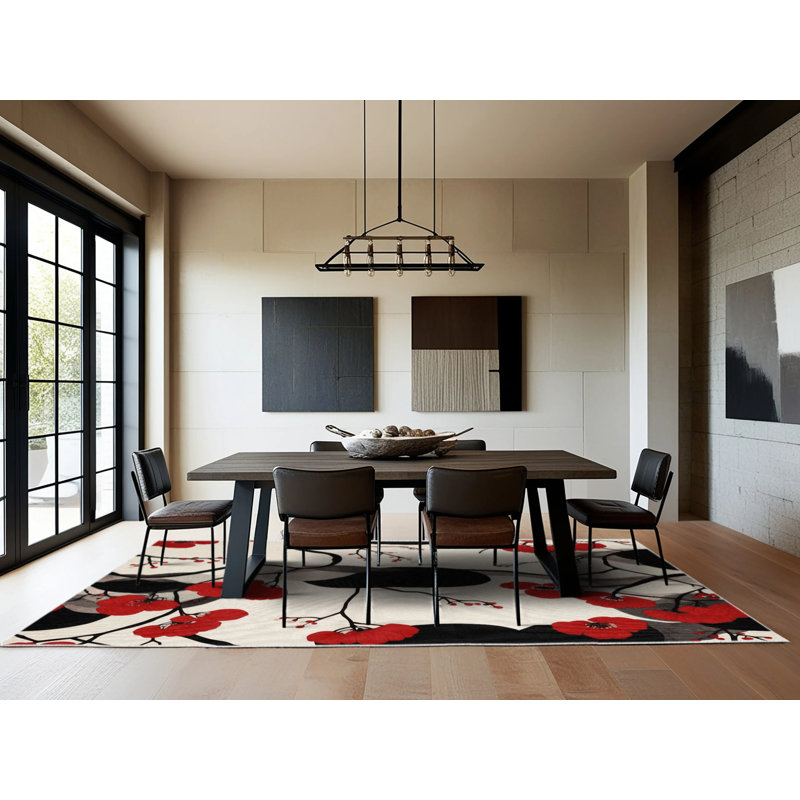 Blooming Flow Rug, Square 6'