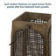 Brown Arched-leg Mesh Design Lampshade