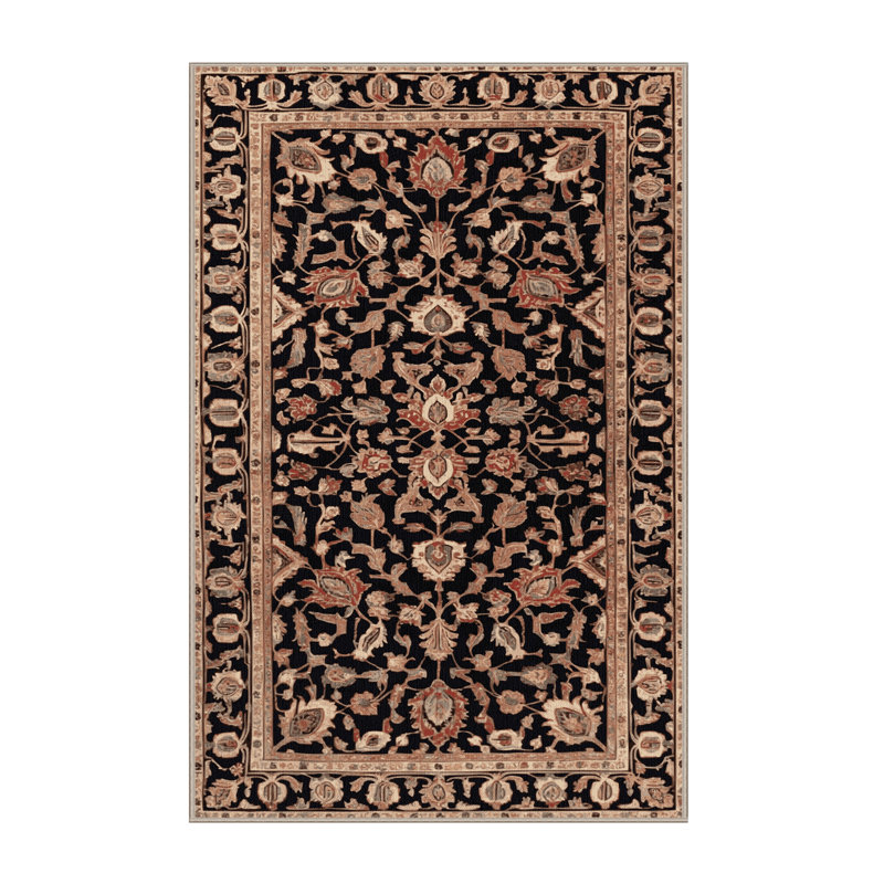 Tapis brun lavable à la machine, Tapis de couloir 2 pi x 4 pi
