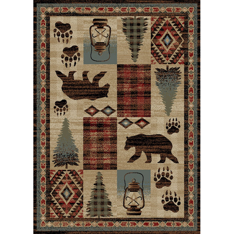 Cargin Southwestern Indoor Rug, Rectangle 7'10" x 9'10"