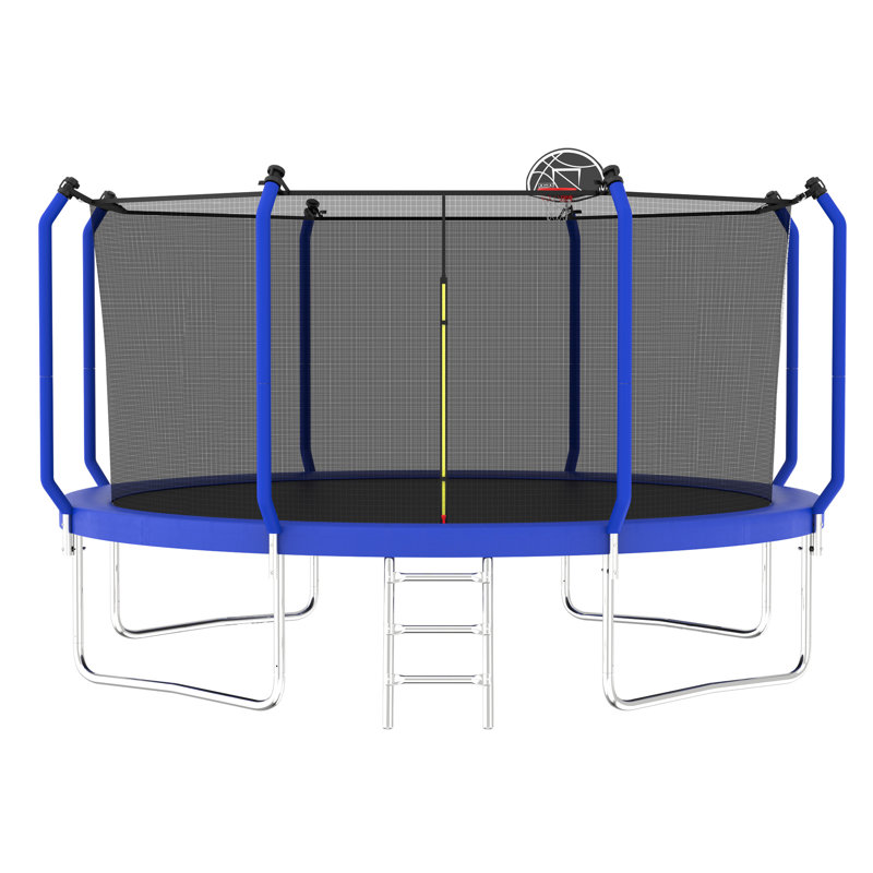 14FT Trampoline With Basketball Hoop