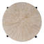 Table d'appoint ronde en bois et fer 24,5 po Labrina