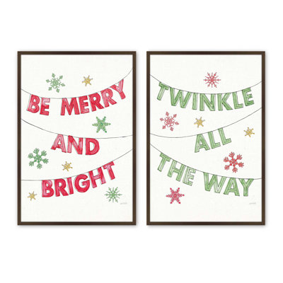 Ensemble de 2 impressions d'art Twinkle All The Way