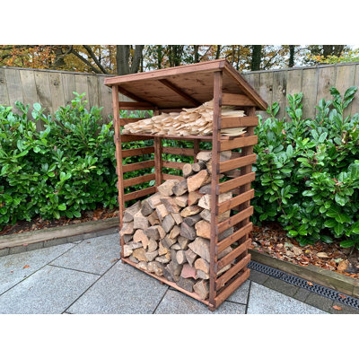 Ohanlon 106cm W x 66cm D Solid Wood Log Store