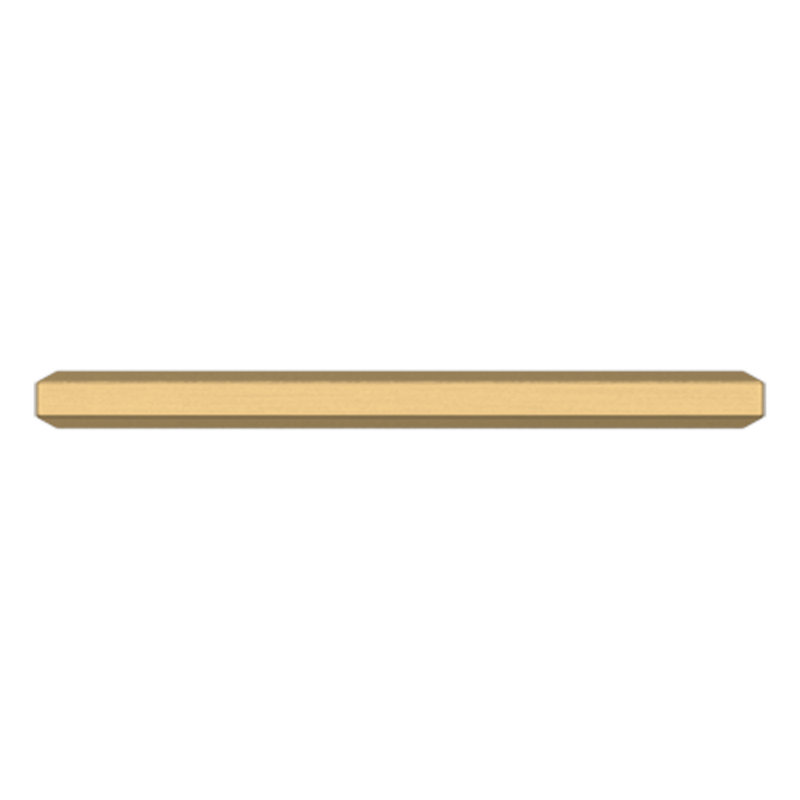 4412 Bevel Pull, 4" CTC, Satin Brass