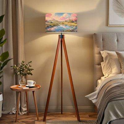  Lampe trépied sur trépied Fairy Tale Landscape Castle Cottage par Reflective Stream