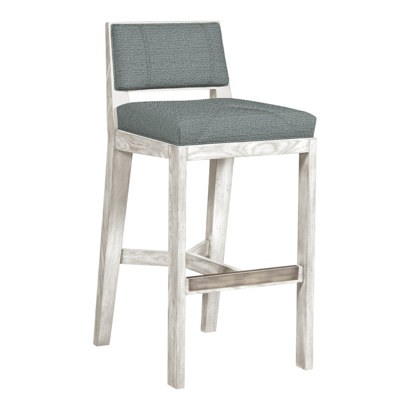 Thom Filicia 32.5'' Bar Stool, Casa Blanca, Tuck Cobalt