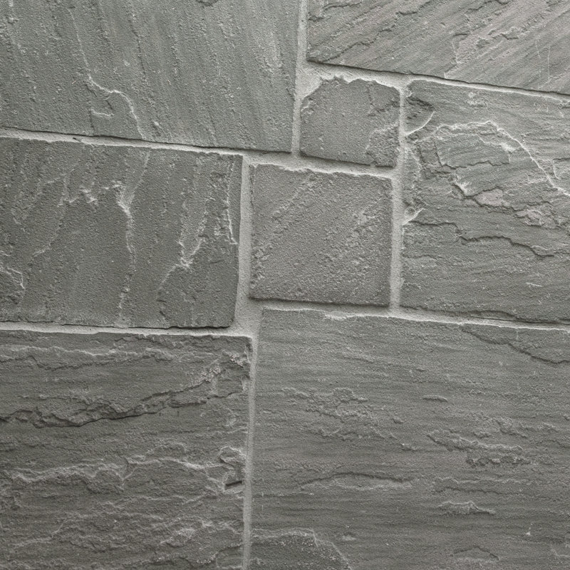 Stonecrest Random Sized Natural Sandstone Square and Rectangle Loose Veneer Ledgestone (Minimum 100 Square Feet), Terrabrook