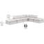Canapé modulaire en similicuir 6 pièces Itala-94482547
