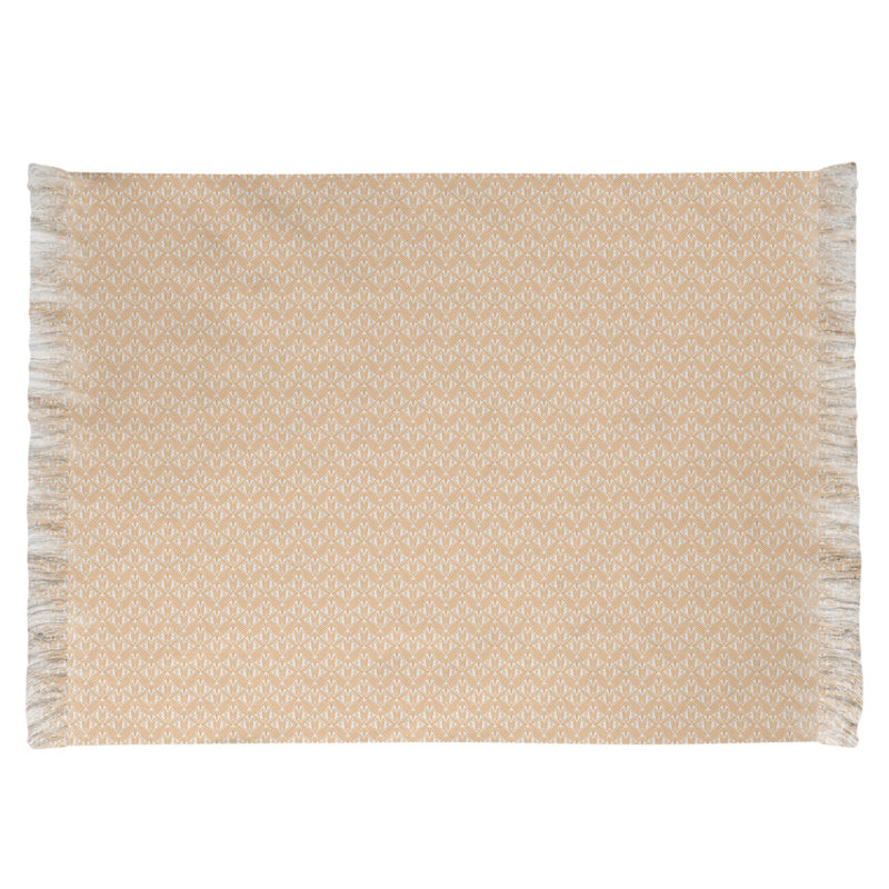 Tapis beige à motif art déco alternatif Mcguigan, Non