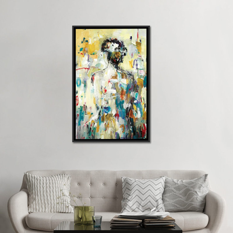 «Classic figure» par Lisa Ridgers - impression sur toile tendue, H 26 po x l 18 po x P 1,5 po, Toile avec cadre flottant noir