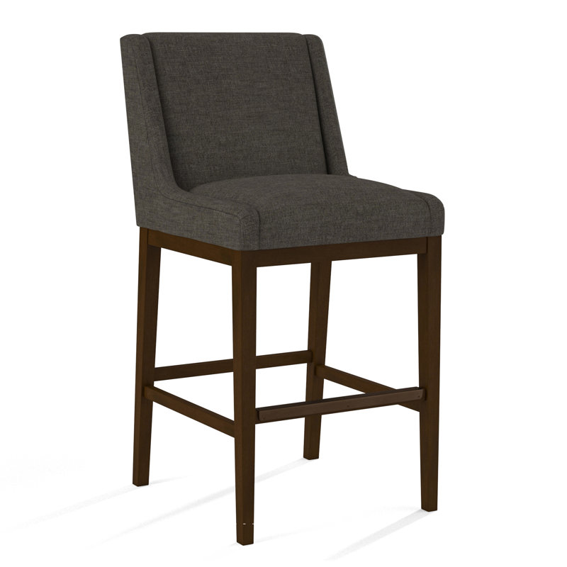 Upholstered Stool, 61606-88, Pecan