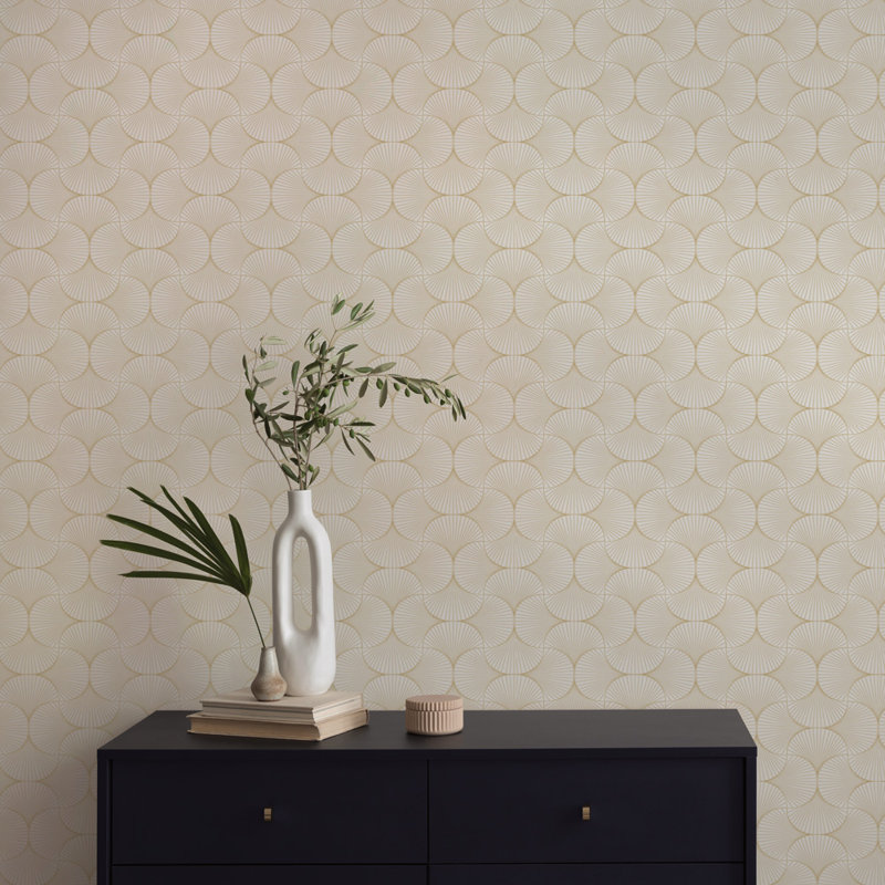 Papier peint formes géométriques Millbourne, Porcelaine