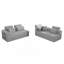 Canapé modulaire en forme de L, canapé compressé en velours côtelé, conception peu encombrante pour la vie moderne, se déplie en un lit confortable-1914644201