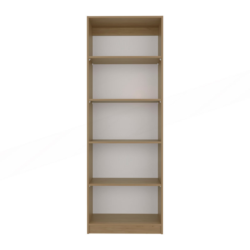 4 Shelves Bookcase with Multi-Tiered Storage