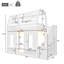 Single (3') High Sleepers cabin bed with storage stairs white