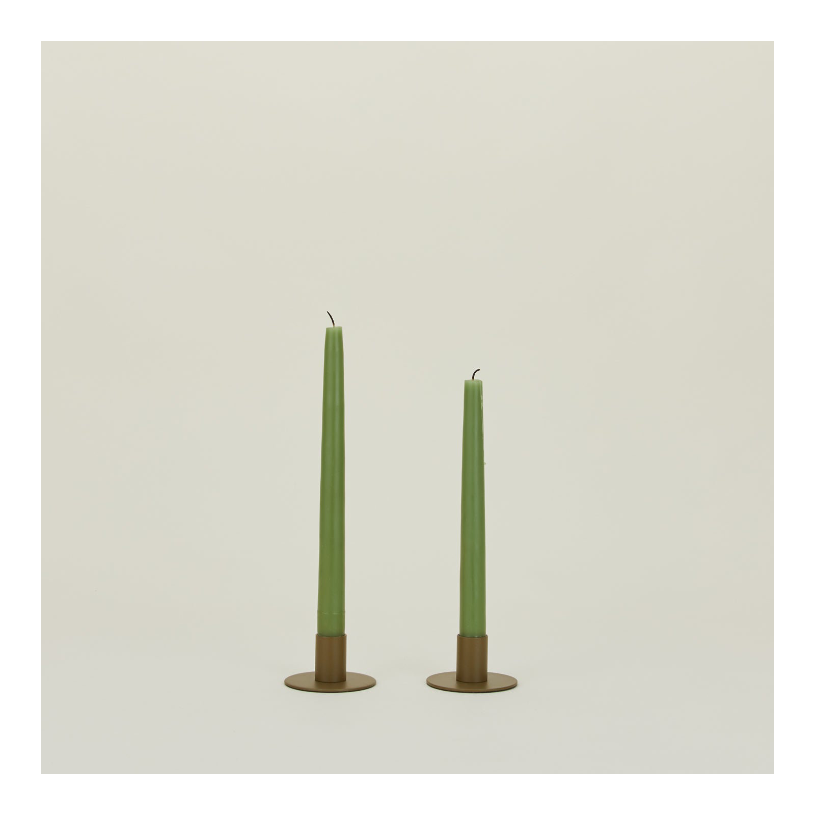 Essential 1.5'' H Stainless Steel Tabletop Candlestick, Olive
