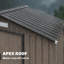 Aseya 4.2 ft. W x 6.9 ft. D Metal Apex Tool Shed