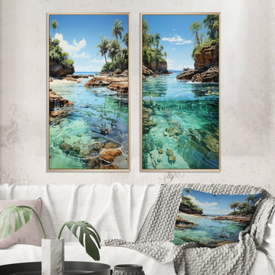«Caribbean Caribbean Dreamscape» - 2 pièces