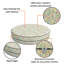 Housse de coussin décorative intérieure et extérieure imperméable, housse de coussin de patio résistante aux rayons UV-86799212