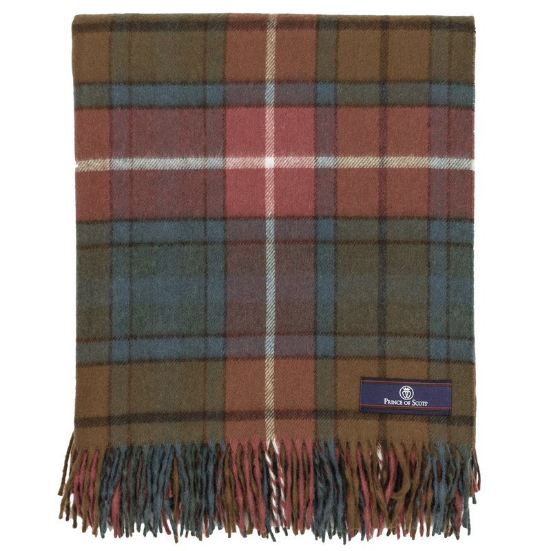 Hand Woven Throw Blanket, Antique Buchanan