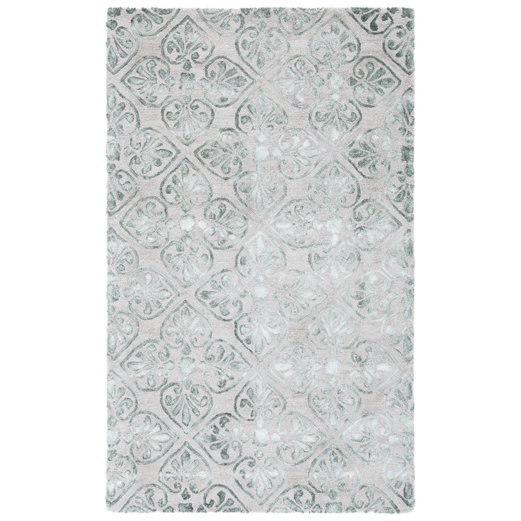 Oakton Hand Tufted Wool Floral Rug