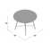 Keith Round Metal Base Dining Table