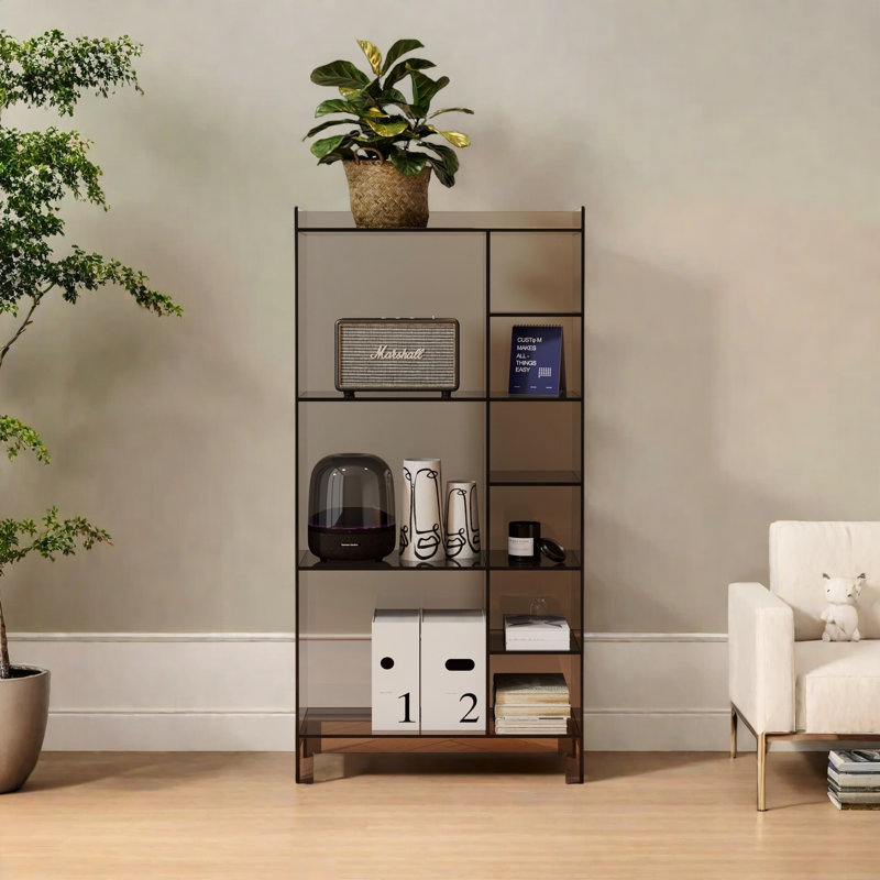 Minimalist and creative bookcase, Gray